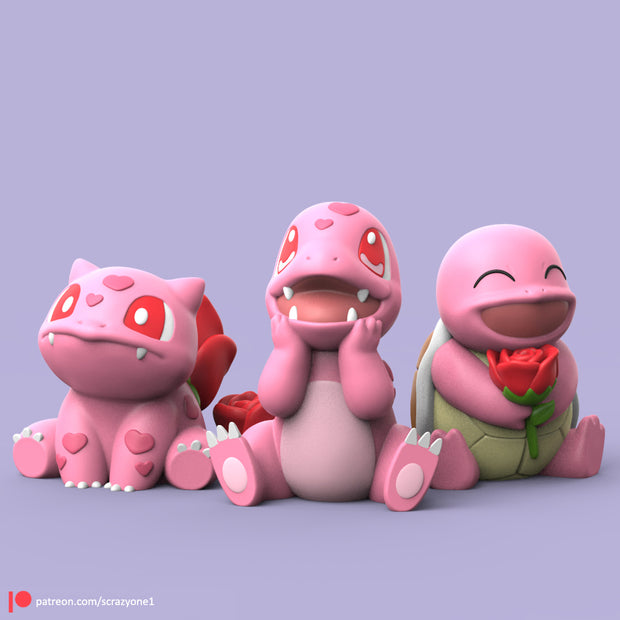 Valentine Kanto Starters
