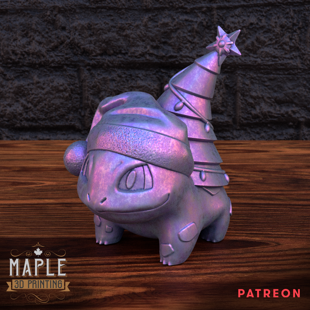 Christmas Bulbasaur Ornament