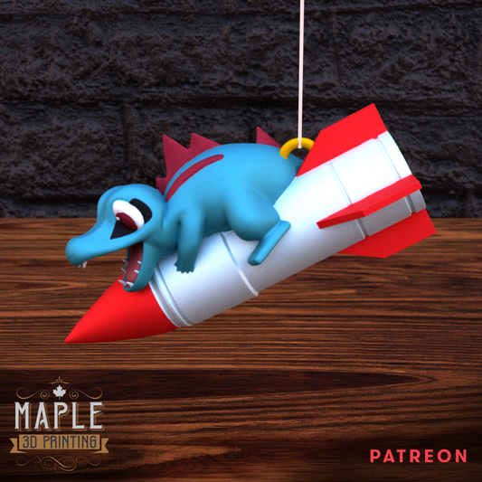 Missile Totodile Ornament